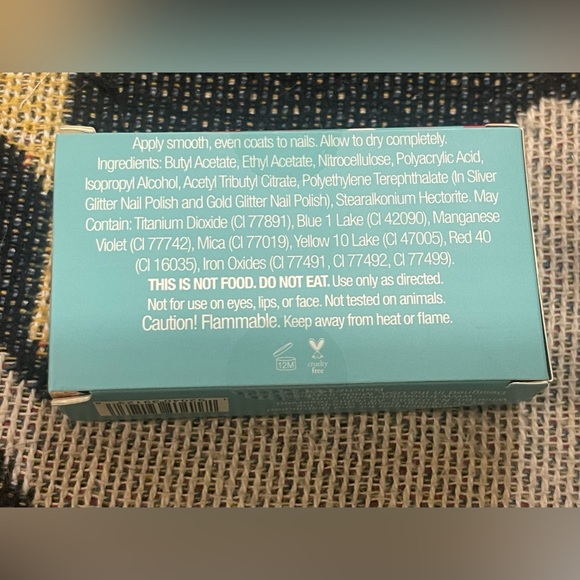 Simple Pleasures - 4 pc Glittery Nail Polish Set - Total .54 Fl Oz - Picture 2 of 2